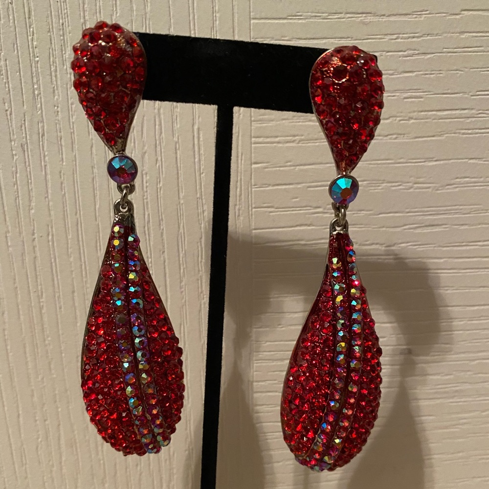 Red earrings